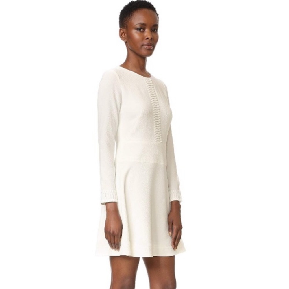 Shoshanna white Women's Rio Dress Textured Crepe